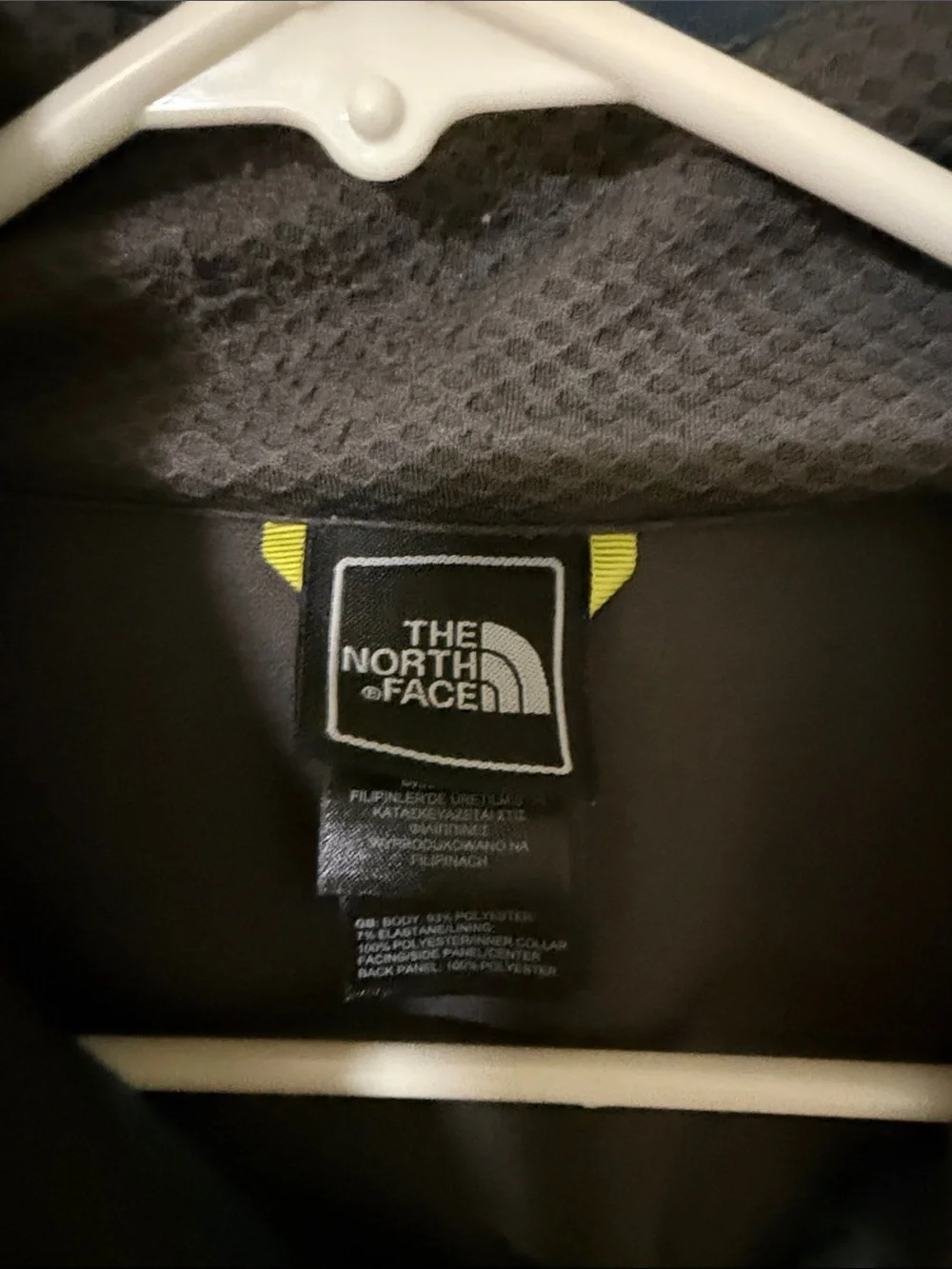 The North Face Men's Teal Performance Quarter-Zip with Neon Yellow Accents